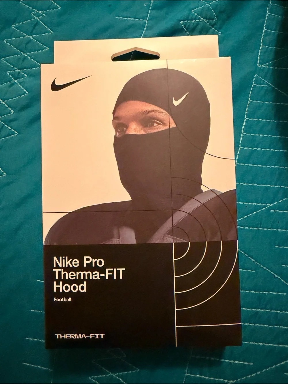 Nike Black Balaclava Hood with White Swoosh